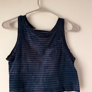 Urban Outfitters Blue Fitted Crop Tank Top